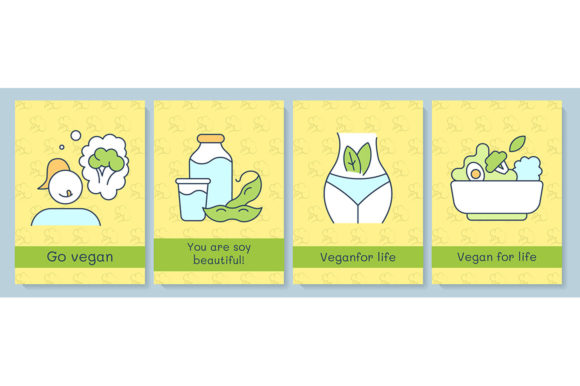 Abstaining Animal Products Greeting Card Graphics & Graphic Templates Review