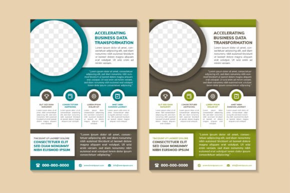 Accelerating Business Data Flyer Graphics and Print Templates Review