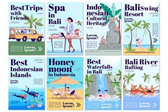 Best Indonesian Islands Cover Templates: Graphics for Brand Identity