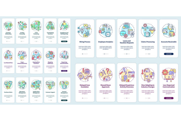Business Process and Banking Mobile Apps Graphics for Editorial Use