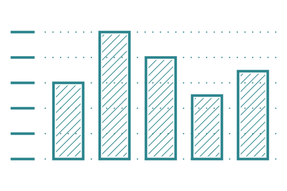 Column Chart Icon. Data Statistic Diagra Graphics and Illustrations