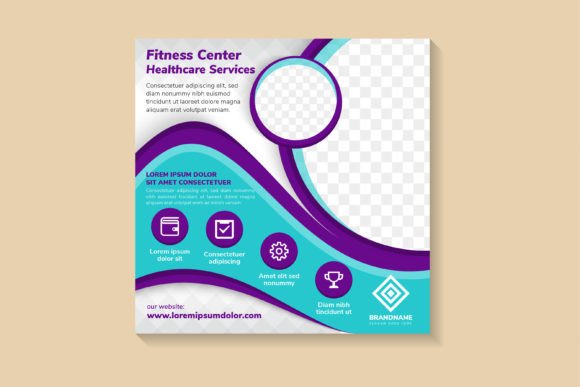 Fitness Center Square Banner: A Designer’s Review for Graphics and Flyers