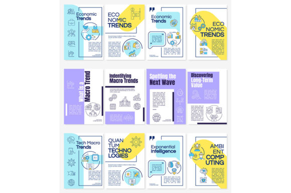 Global Macro Trends Brochure Templates: Graphics for Modern Branding