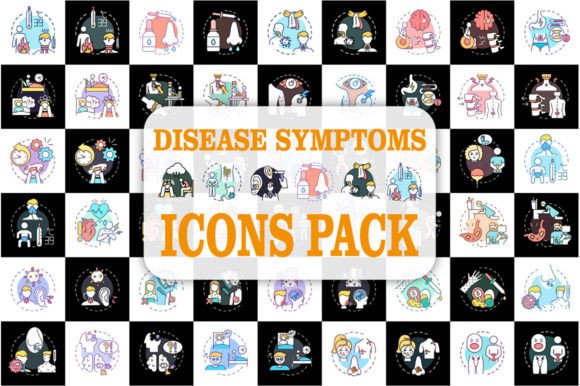 Health Screening Concept Svg Icons Set: Graphics and Icons for Modern Design