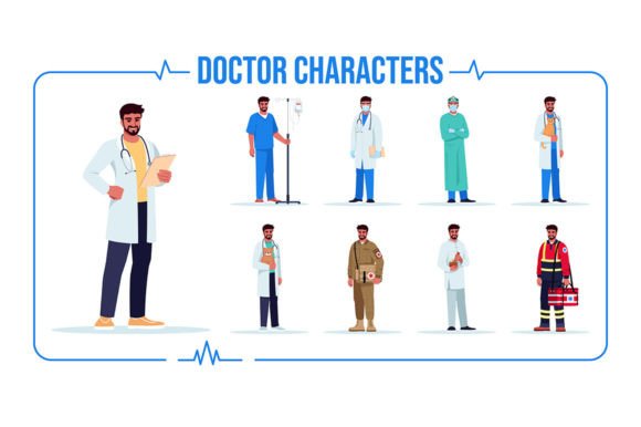 Hispanic Doctor Svg Vector Illustrations: Graphics and Illustrations for Sellers