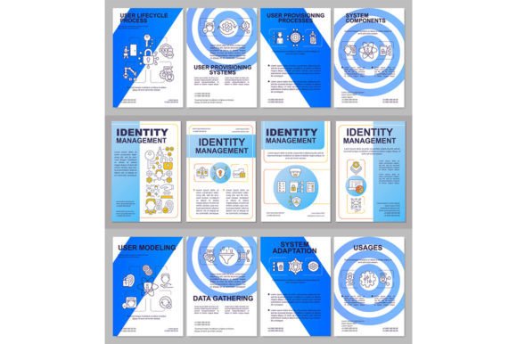 Identity Management Brochure Templates: Graphics for Professional Digital Product Creators