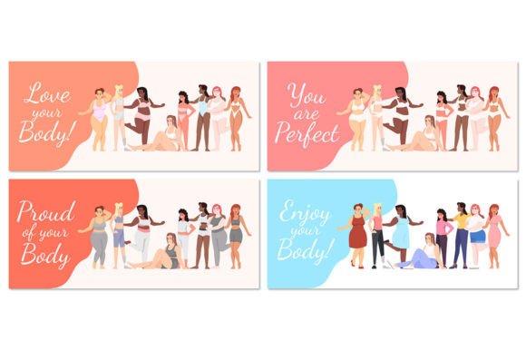 Love Your Body Poster Vector Templates Review