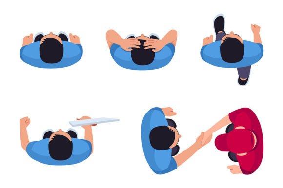 Man Position Svg Vector Illustration Set: Graphics and Illustrations Review