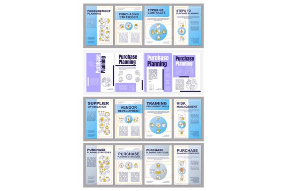 Purchase Strategy Brochure Template Set: Professional Graphics for Handmade Business