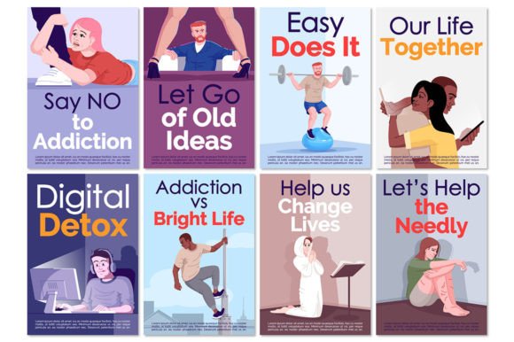 Say No to Addiction Brochure Templates Graphics Review