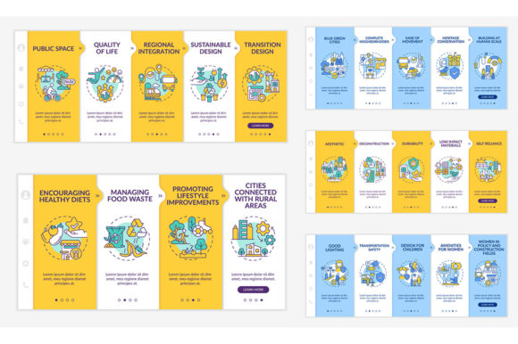 Urban Design Onboarding Template Set Graphics