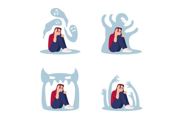 Woman with Psychosis Svg Illustrations: Graphics and Illustrations Review