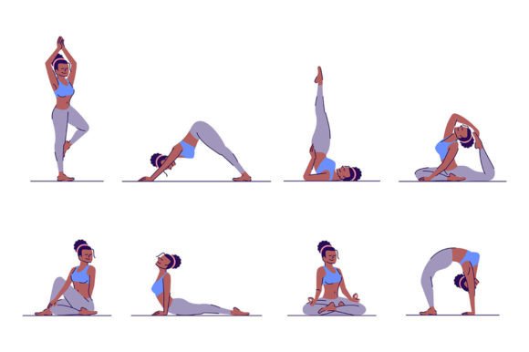 Yoga Class Svg Vector Illustrations Set: Graphics and Illustrations Review